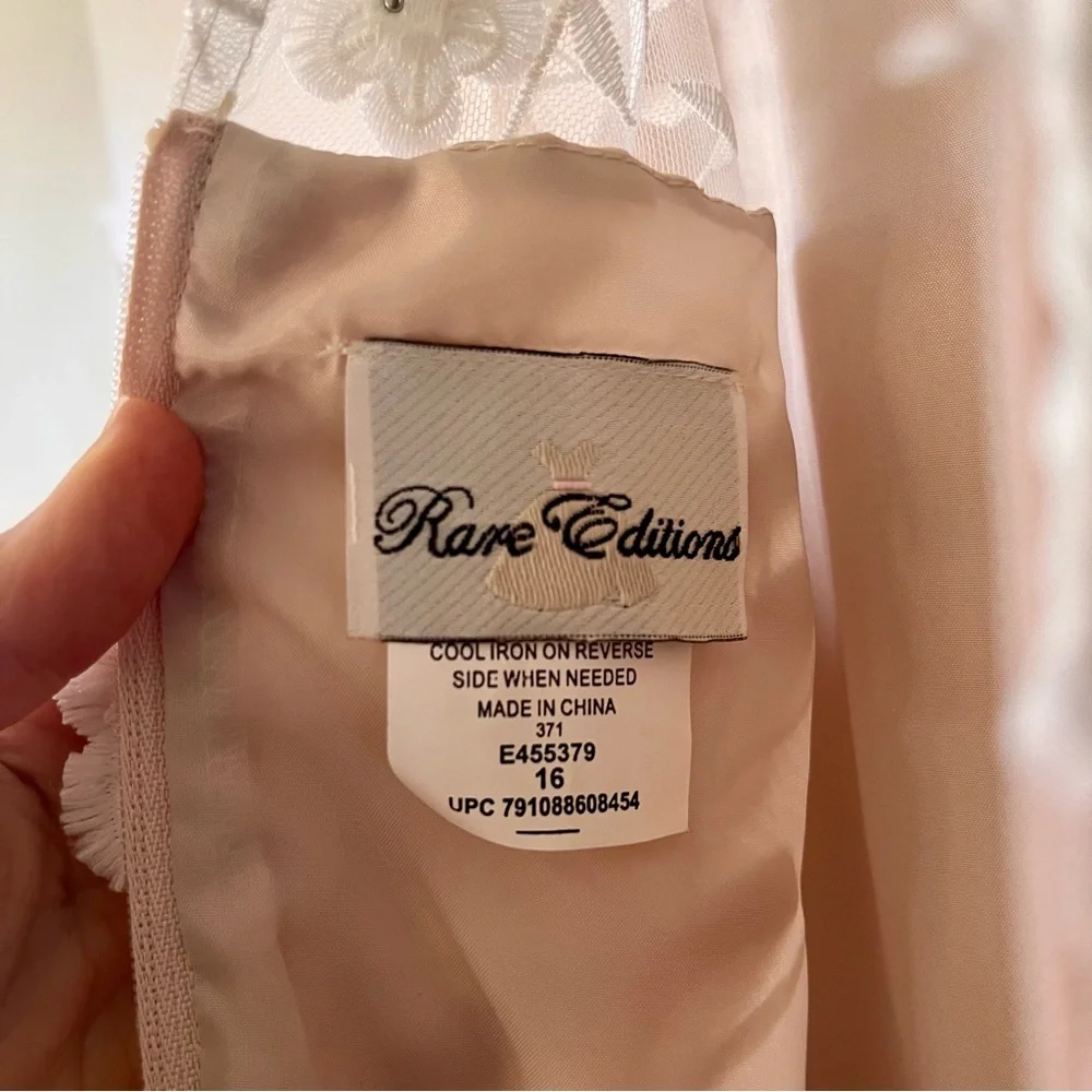 Rare Editions Sunday Best Taupe Dress, Girls Size 16 - Picture 9 of 12